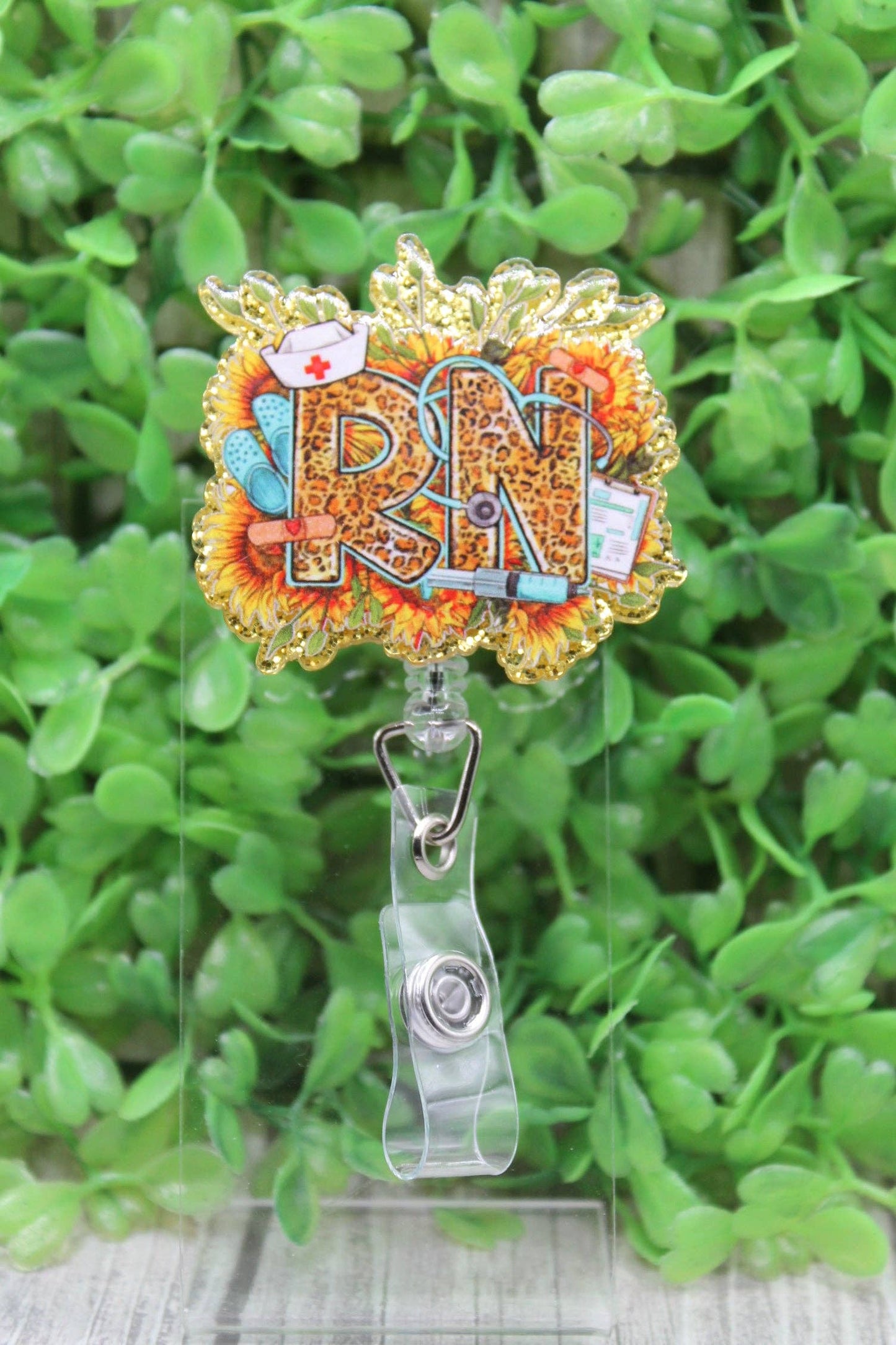 RN Sunflowers Badge/ID Holder Reel