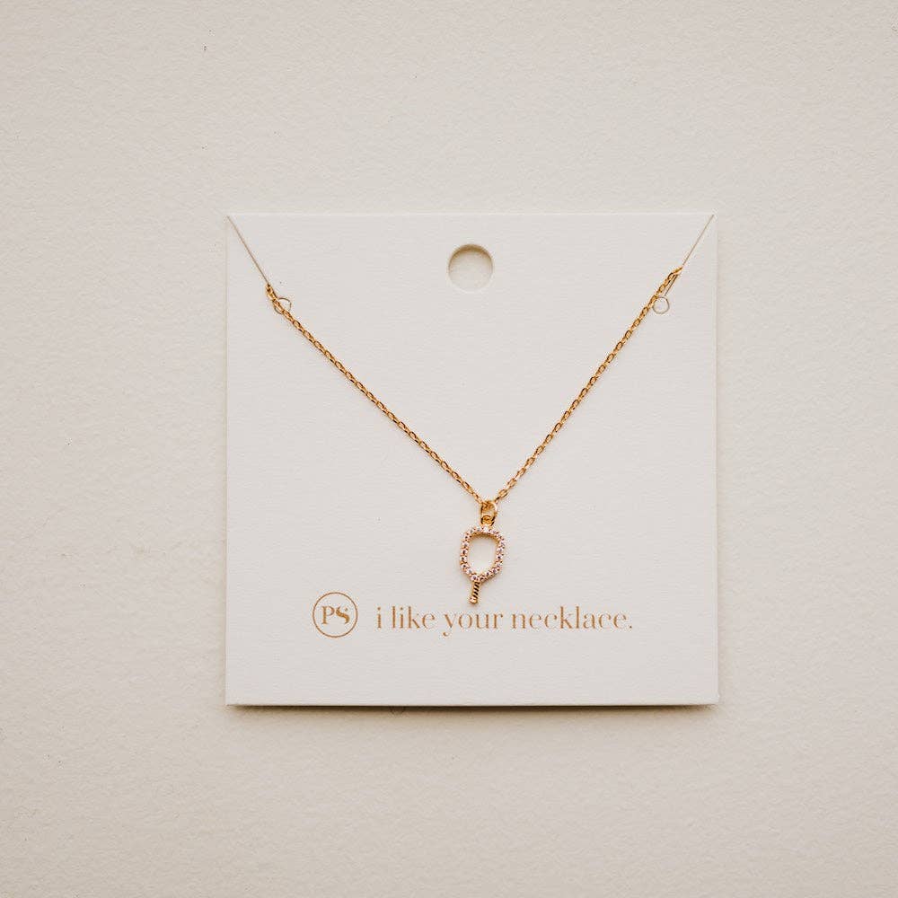 Pave The Way Pickleball Necklace