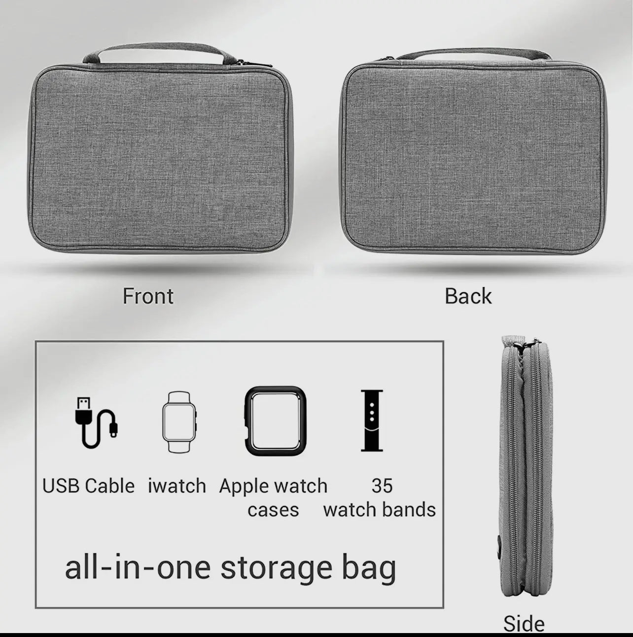 Watch Band Storage Organizer Carrying Case