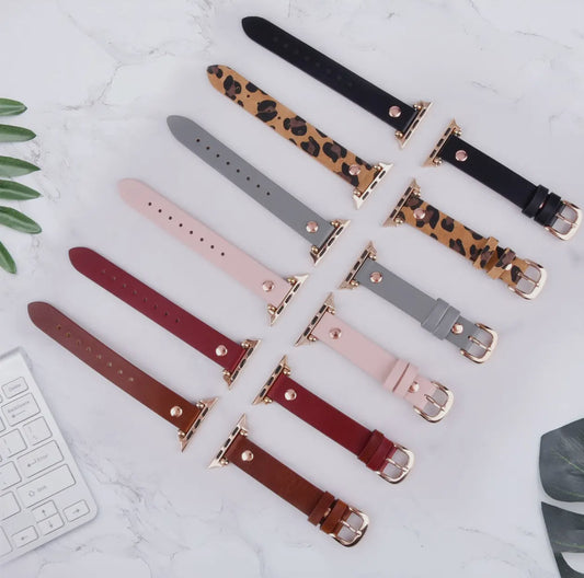 Slim Apple Watch Genuine Leather Bands