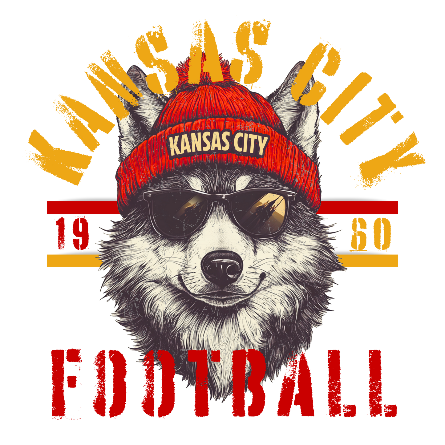 Chiefs Football- KC Wolf