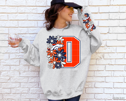 NFL Floral: Game Day - Sweatshirt (ask about your team)