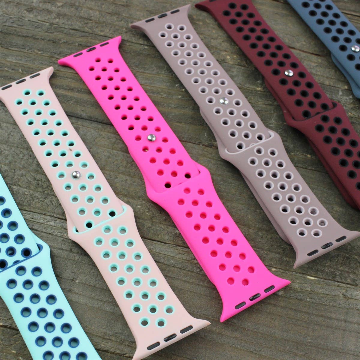 Breathable Sport Silicone Band for Apple Watch