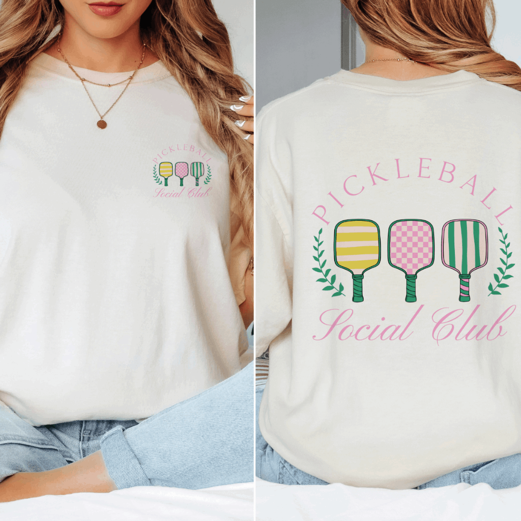 Pickleball Social Club Graphic Comfort Colors Tee