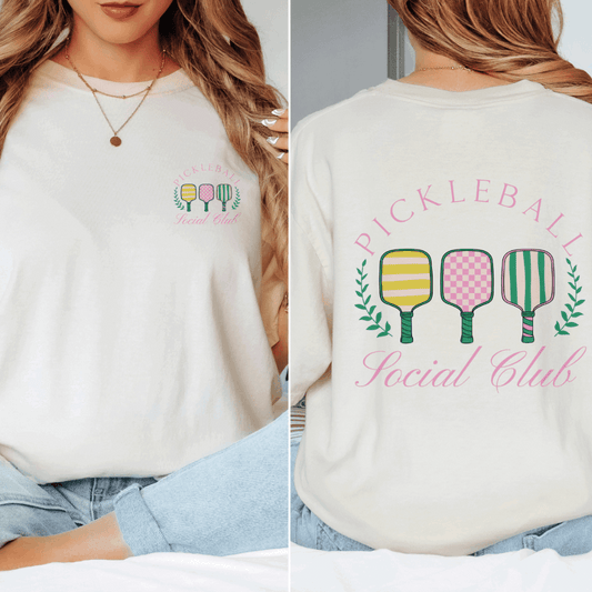 Pickleball Social Club Graphic Comfort Colors Tee