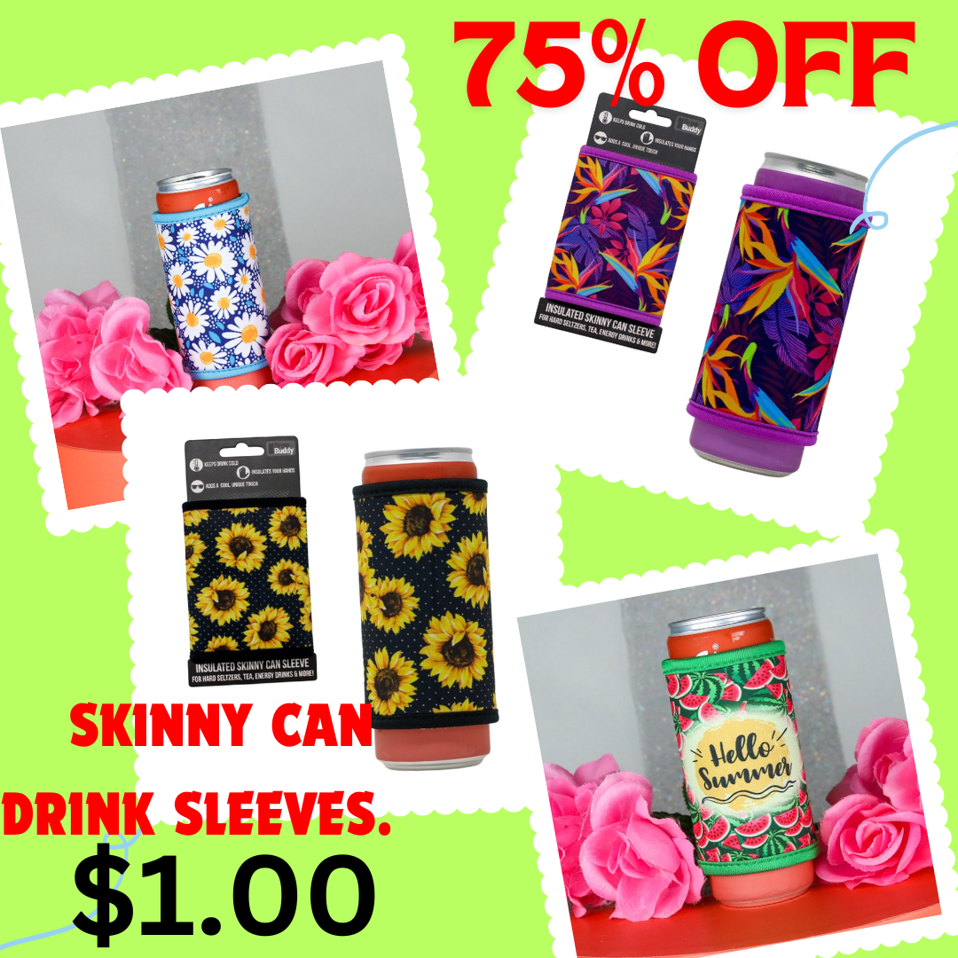 $1.00!! SKINNY CAN DRINK SLEEVES (srp $9)