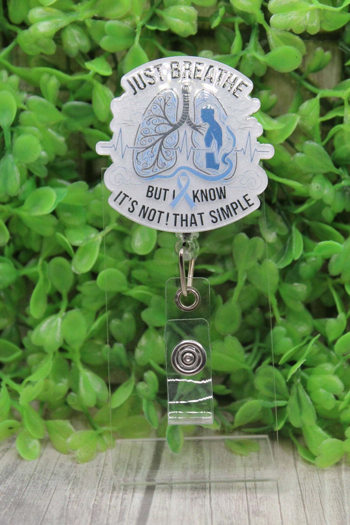 Just Breathe Badge/ID Holder Reel