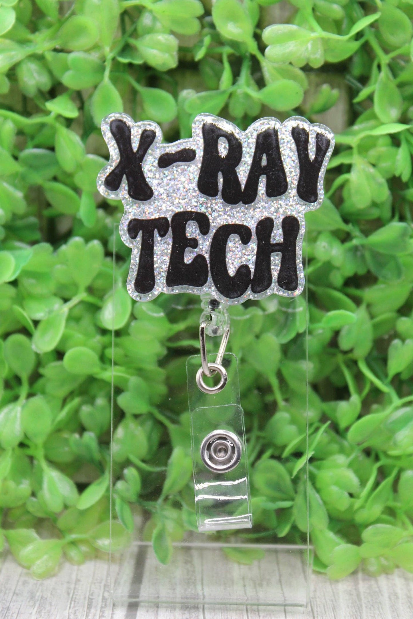 X-RAY TECH on Silver Badge/ID Holder Reel