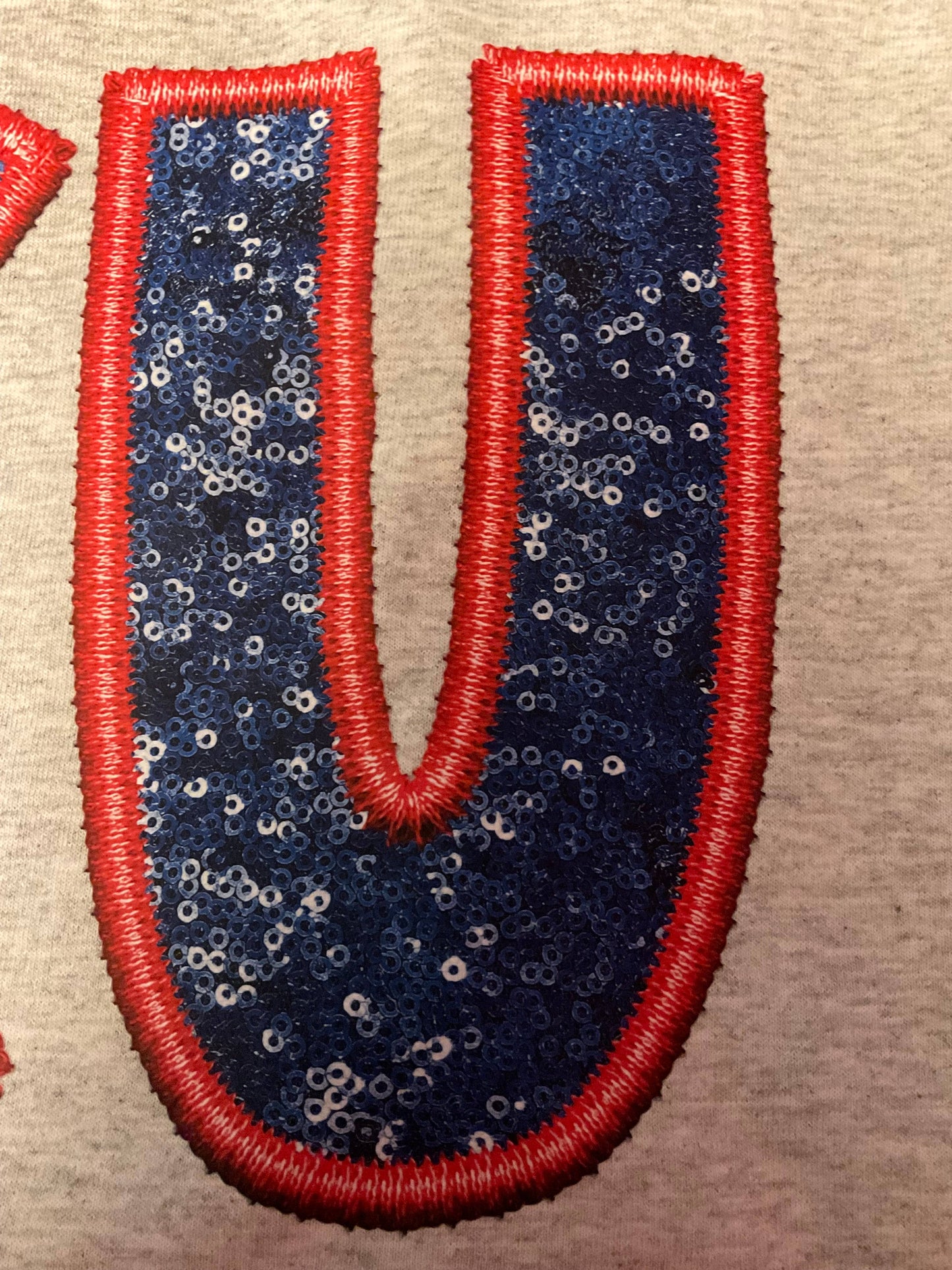 KU embroidery and sequins Crewneck