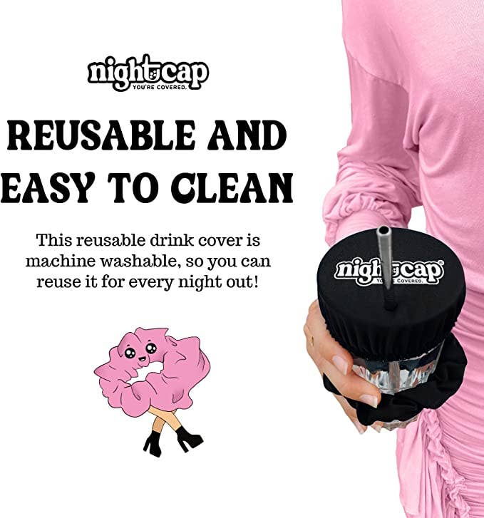 NightCap Scrunchie Drink Cover