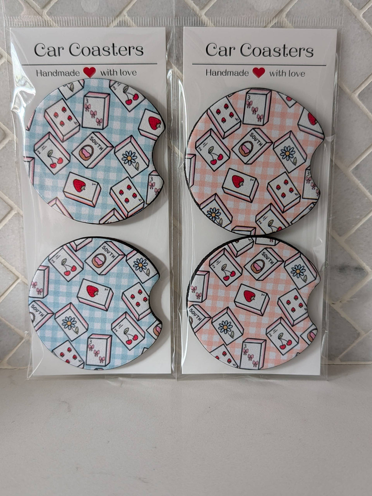 Mahjong Car Coasters