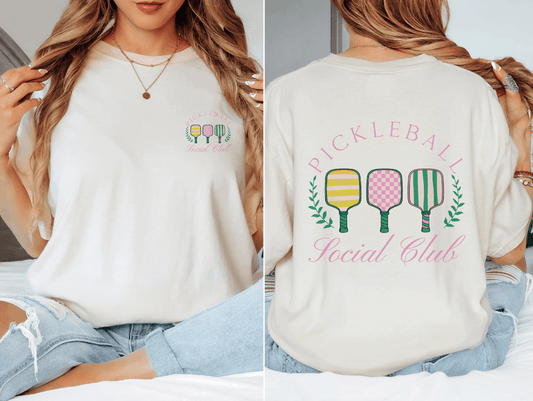 Pickleball Social Club Graphic Comfort Colors Tee
