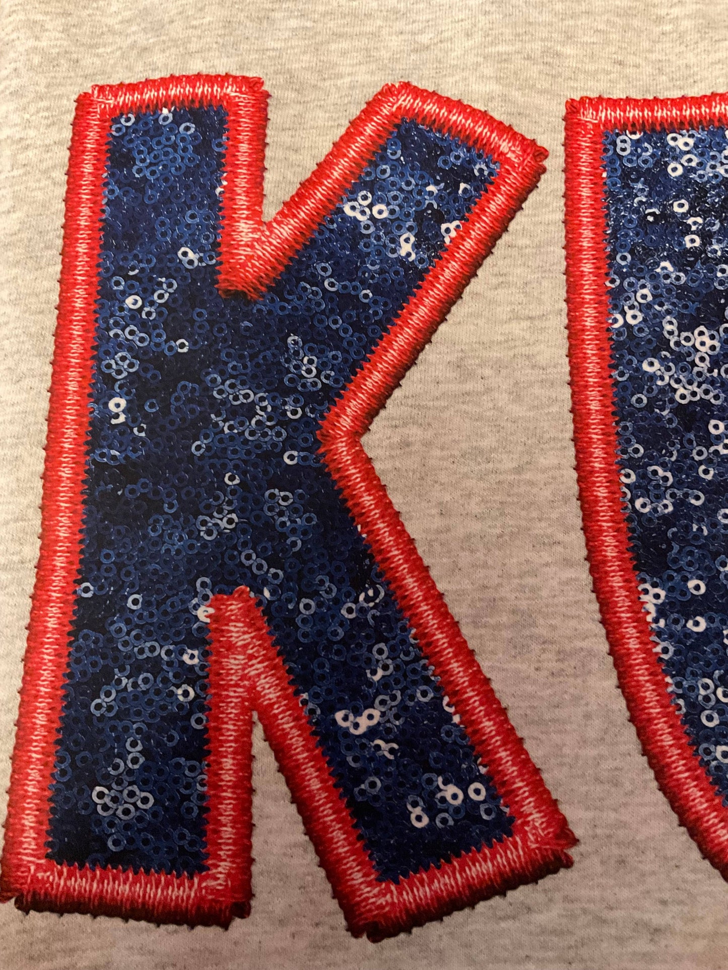 KU embroidery and sequins Crewneck