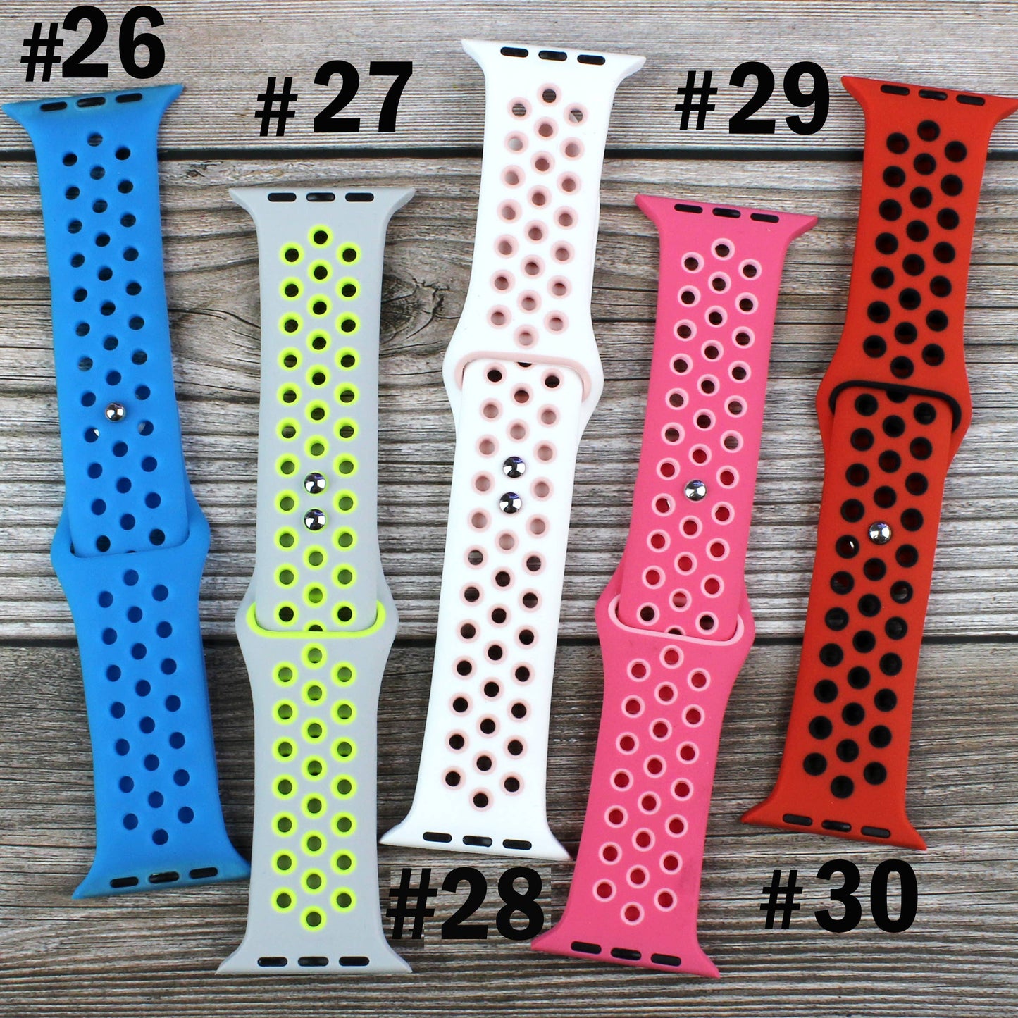 Breathable Sport Silicone Band for Apple Watch