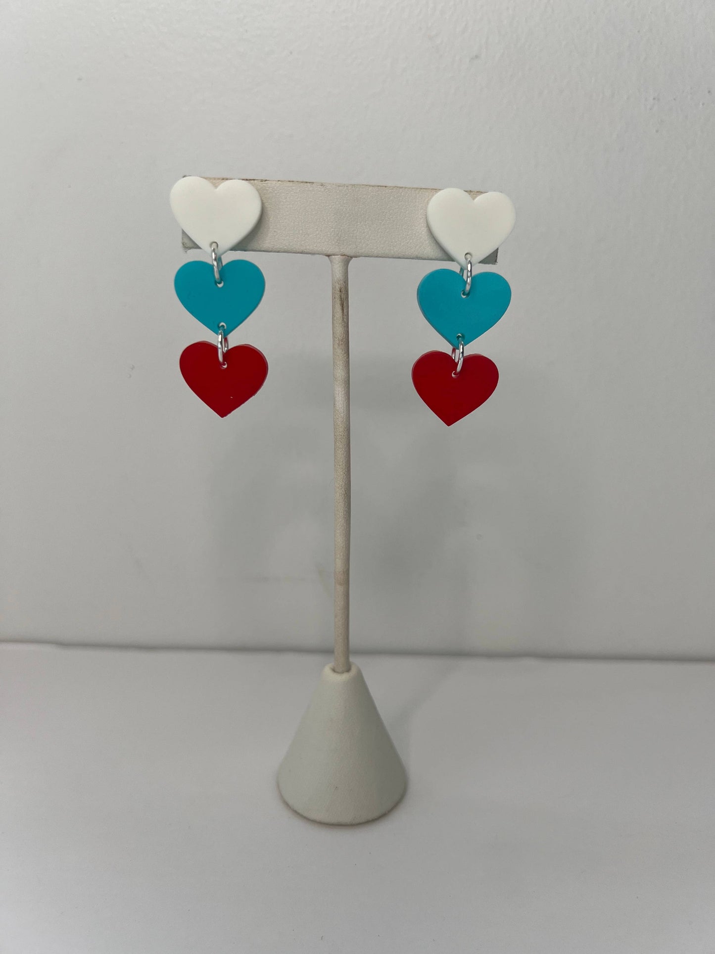 KC Current or Shawnee Heights High SchoolHeart Earrings