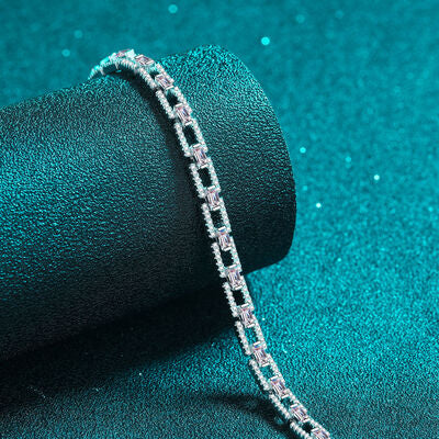 3.2 Carat Moissanite 925 Sterling Silver Bracelet